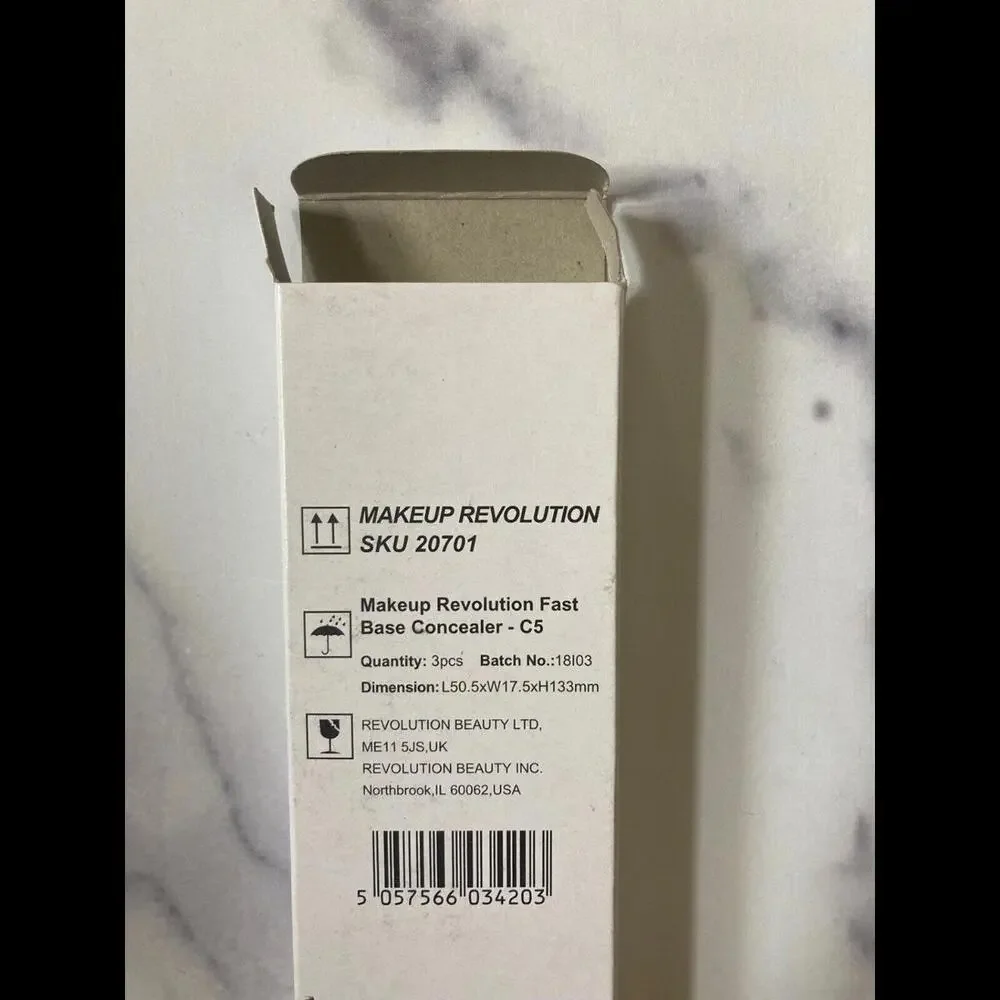 REVOLUTION Fast Base Concealer C5 0.15 OZ  NEW & SEALED